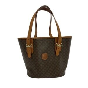 CELINE Brown PVC Tote Bag Shoulder Bag – Made in Italy /49